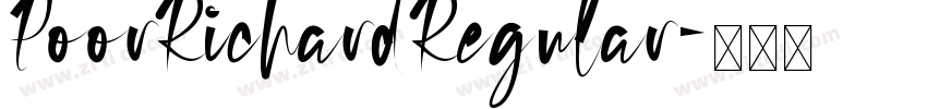 PoorRichard Regular字体转换